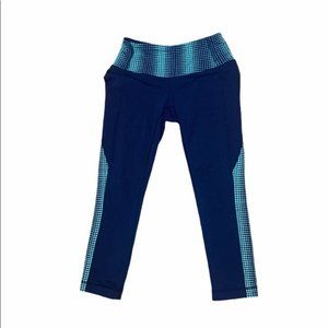 Athleta | Blue Revelvation Galatic Cropped Capri Leggings | XXS
